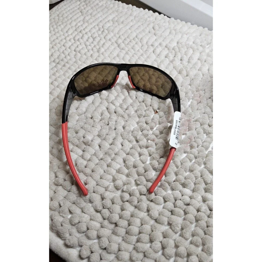 Columbia Extended Size Polarized Sunglasses Matte Black Frame